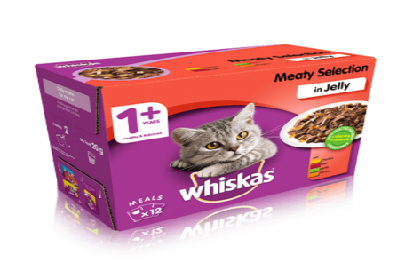 Whiskas Jelly Pouch For Adult Cats - 100g * 12!